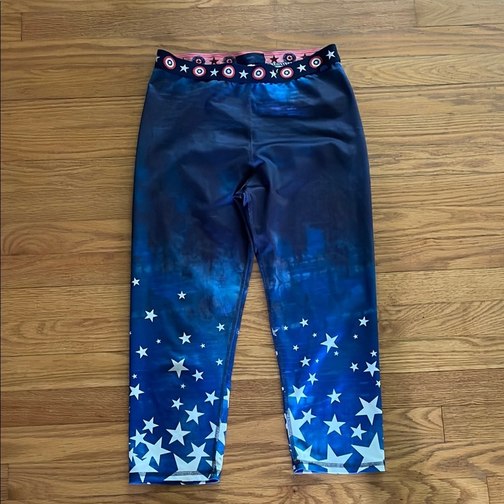 Girls marvel cropped leggings